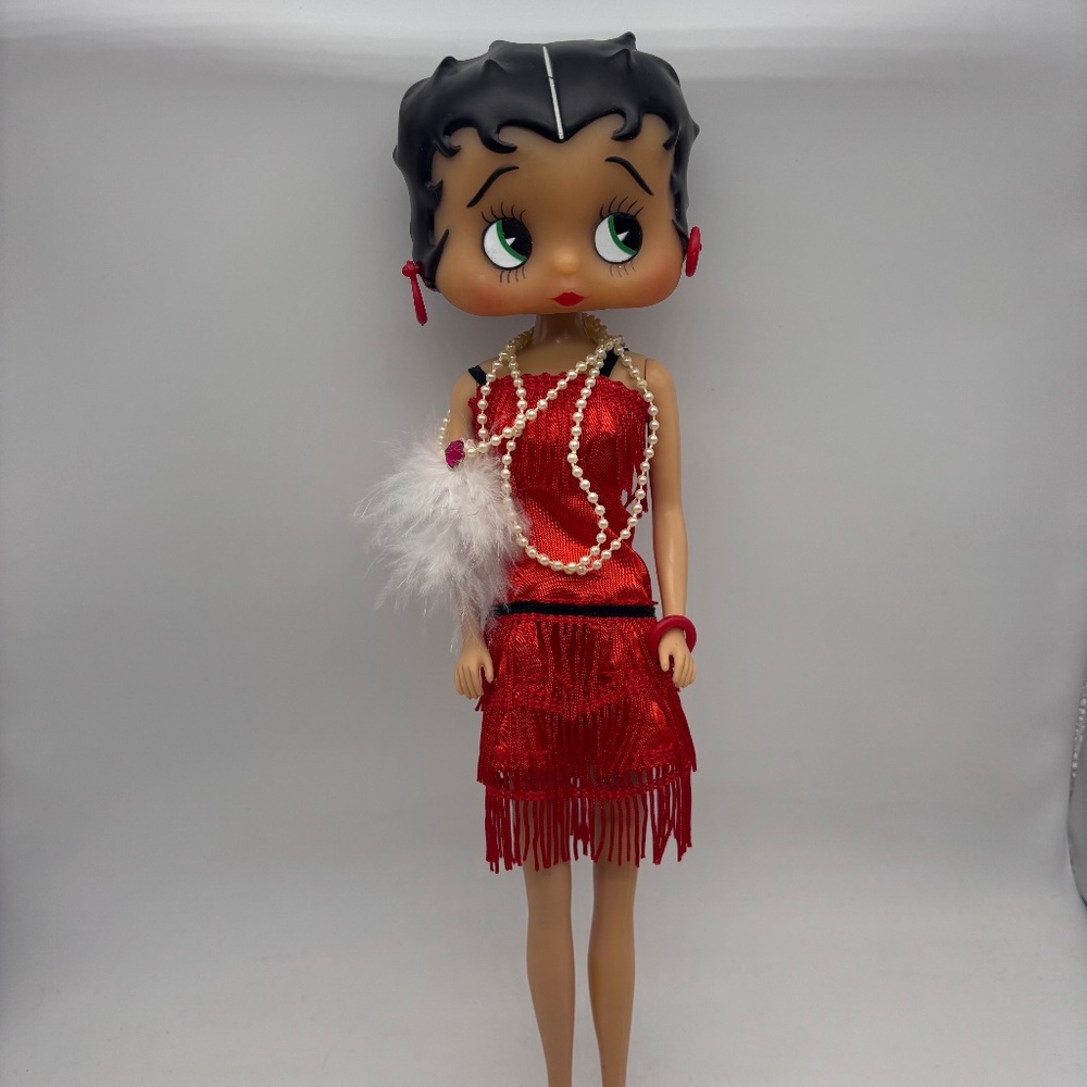 Vintage Betty Boop Rubber Face Fancy Collectible Fashion Doll 11"